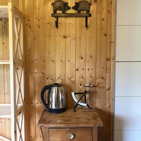 Wilde Möhre Bauwagen Sommerküche Draussen Abenteuer