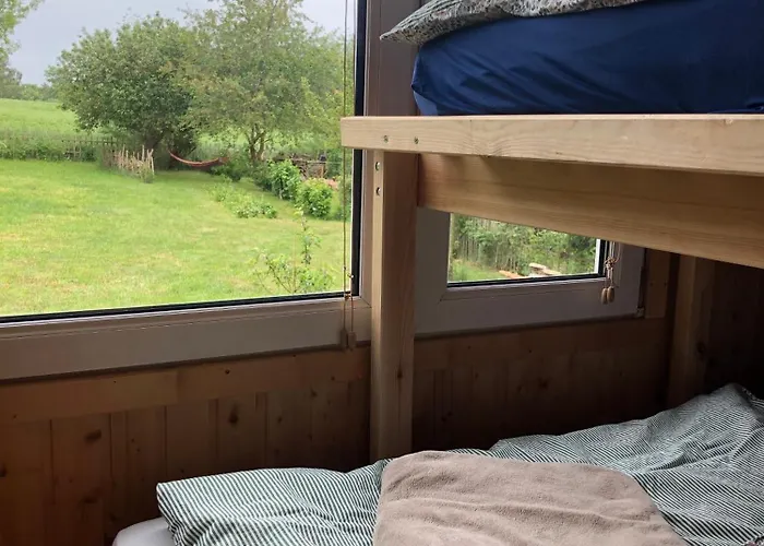 Wilde Möhre Bauwagen Sommerküche Draussen Abenteuer Ferienhaus Carmzow-Wallmow